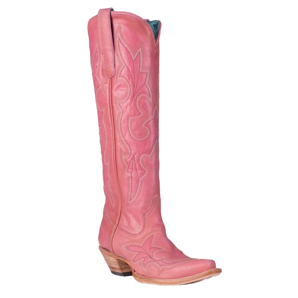 New Women’s Corral Tall Pink Embroidery Cowboy Boots - size 7.5 - Picture 4 of 7
